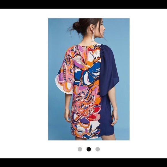 NWT Anthropologie Maeve Vero Silk Short Dress - Picture 2 of 7